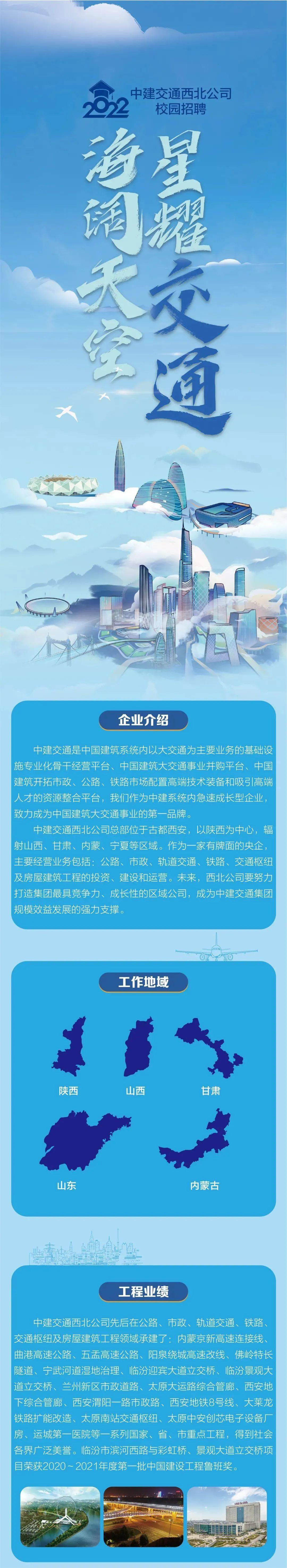 【国企直聘】中建交通西北公司2022年招聘公告_社会_建设_中交