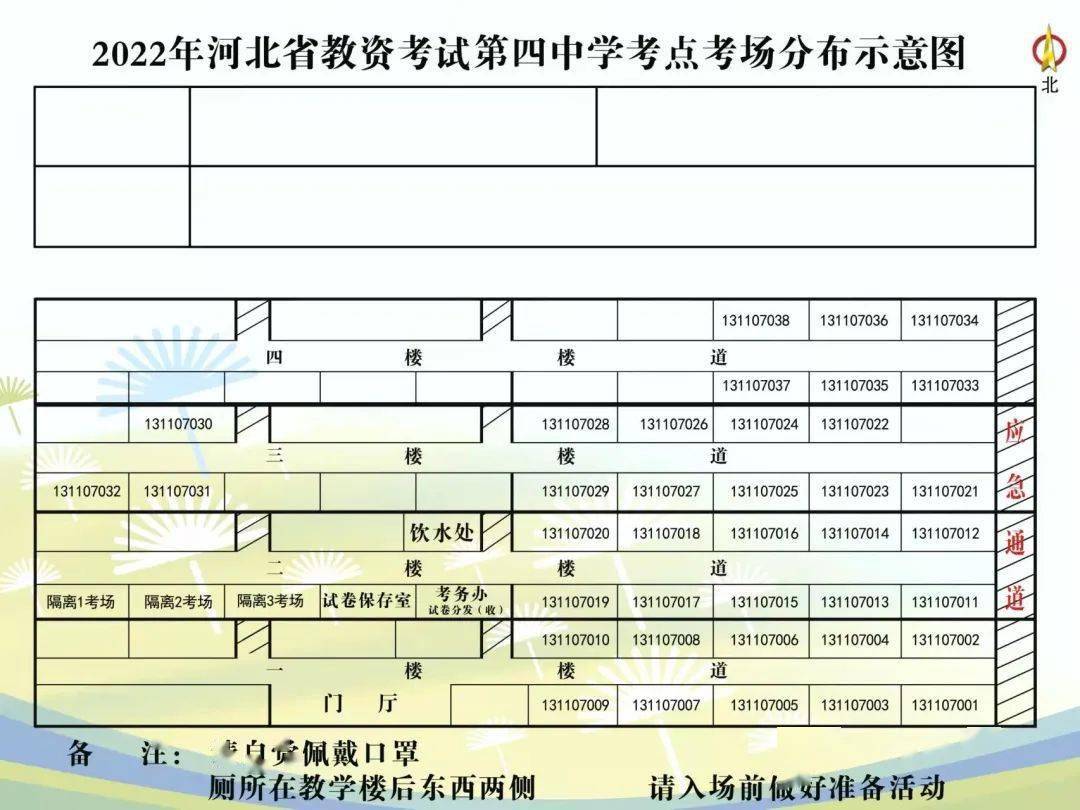 衡水市2022年上半年教师资格证考试笔试考点考场分布