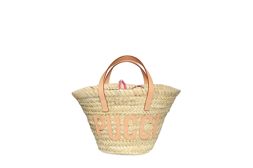 emilio puccistraw & leather top handle bag69maneb00beach