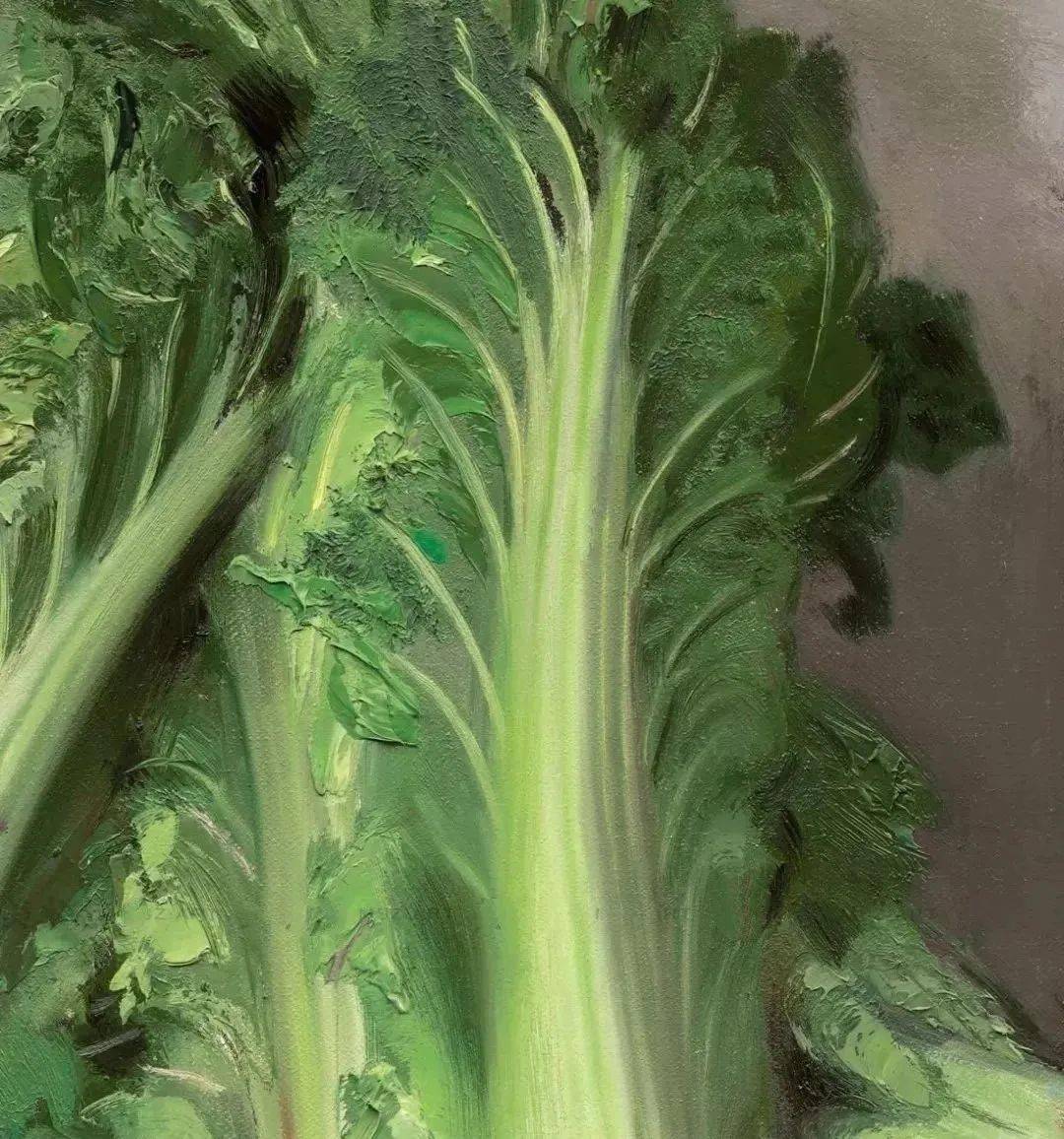 忻东旺的白菜冷军口中的第一白菜他把简单的静物都画透了这才是真正的
