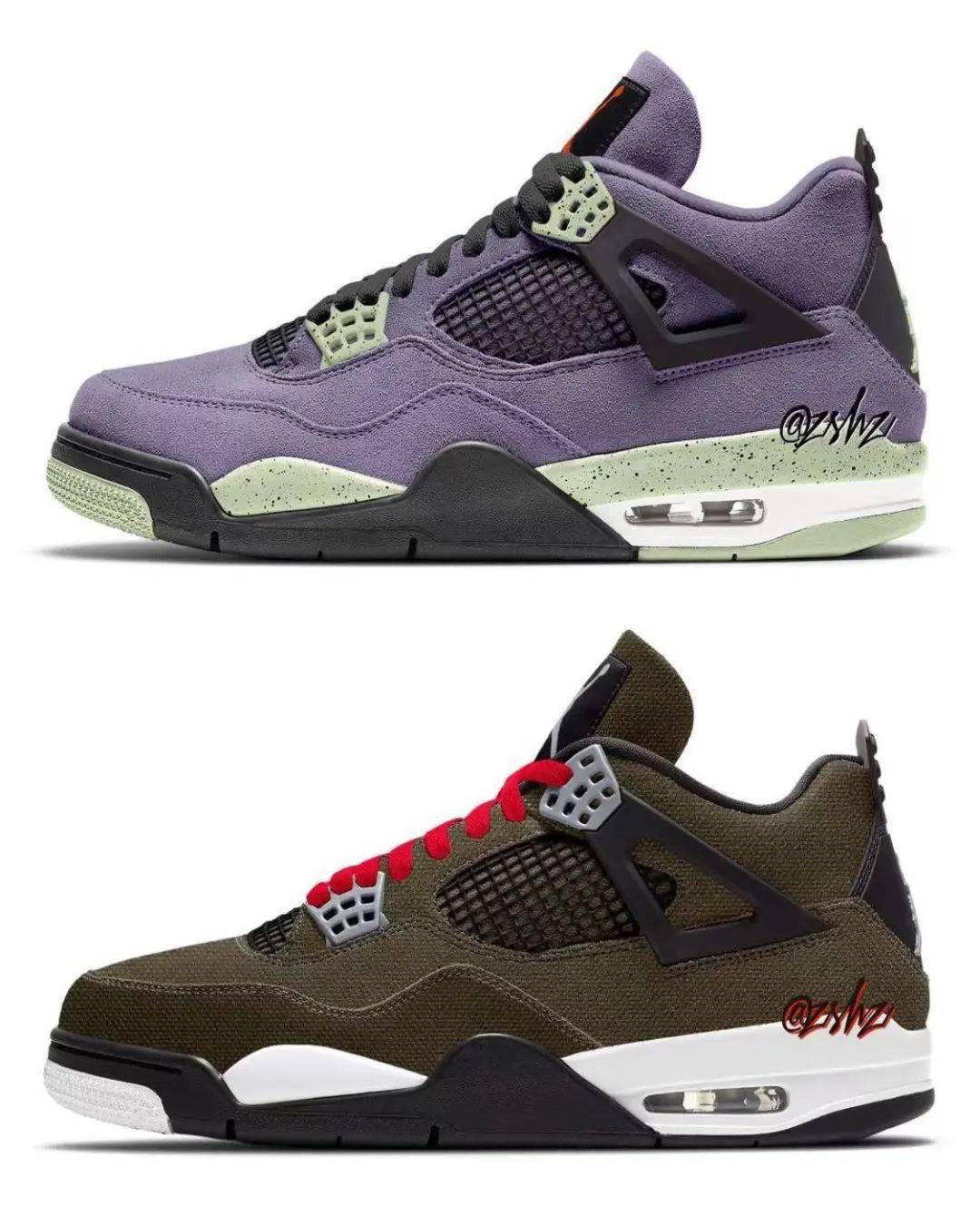 ts x aj4亲友限定"平替"泄露?实物终于曝光了!_jordan_oilier_紫色