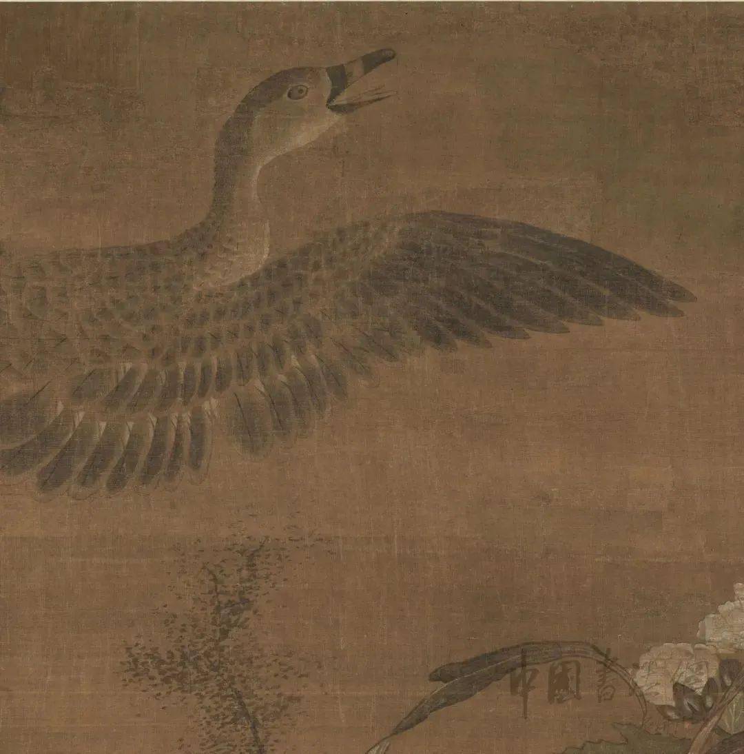 崔白秋蒲蓉宾图