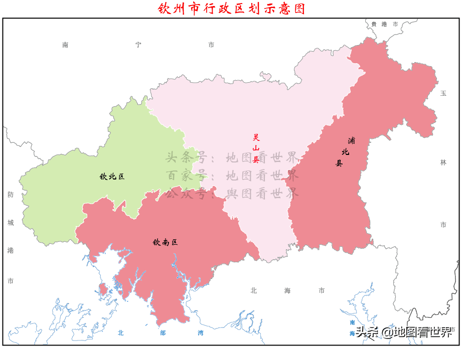 灵山县位于钦州市西北部,面积3557.