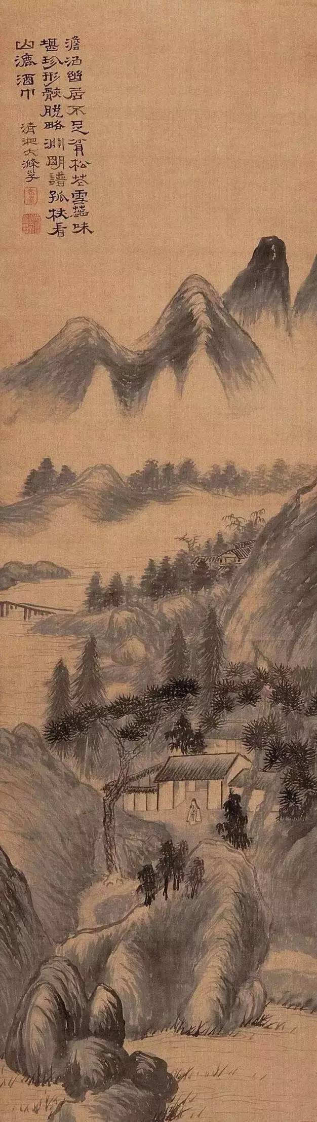 从皇室后裔沦落成画僧,他被赞"300年间第一人"_石涛_苦瓜和尚_绘画