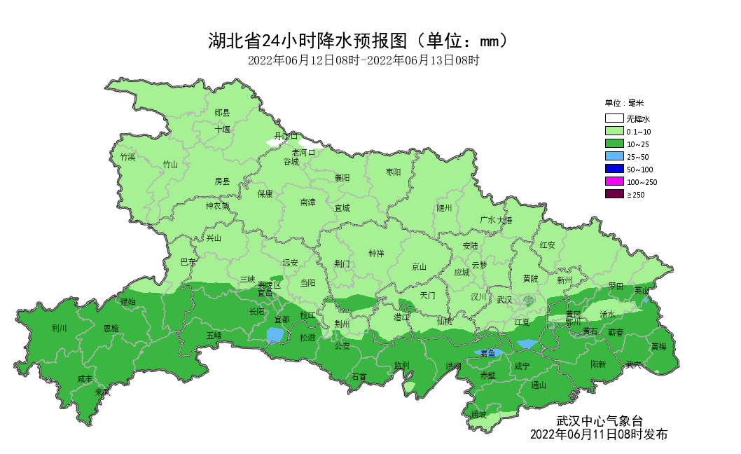 鄂西北33～35℃;其他地区30～33℃最低气温:大部地区19～22℃黄冈天气