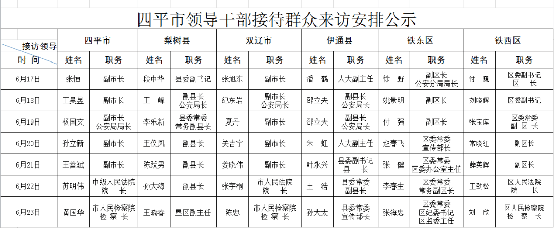 四平市领导干部公开接访安排公示_spsxfj_news_t_aspx