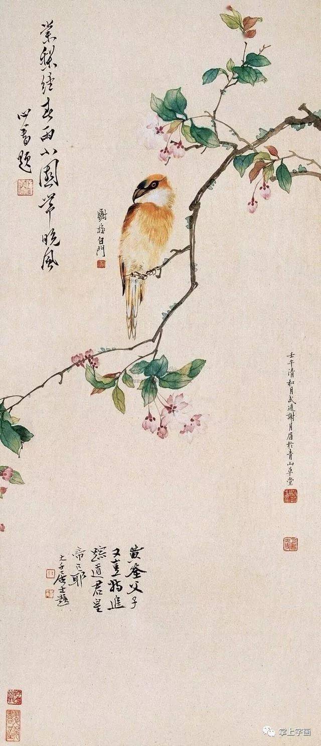 民国"花鸟圣手"谢月眉的花鸟画_谢稚柳_高清_经典