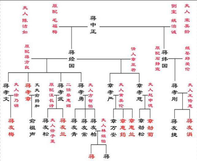 蒋家五代媳妇老照片,最后一张是家谱!_蒋介石_陈洁如_王采玉