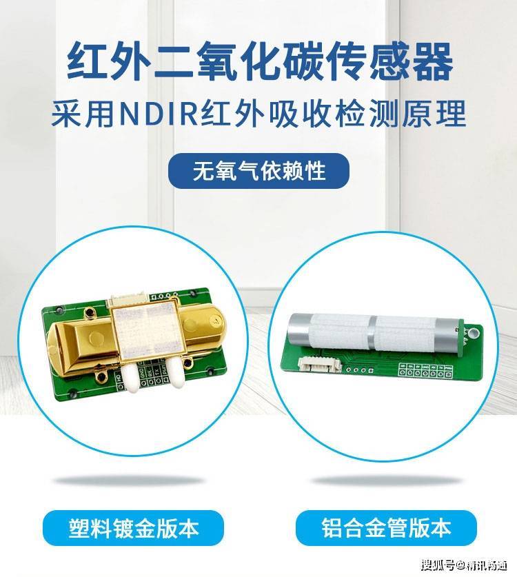 光路,精密电路与智能化软件相结合,形成一款通用型红外co2传感器模组