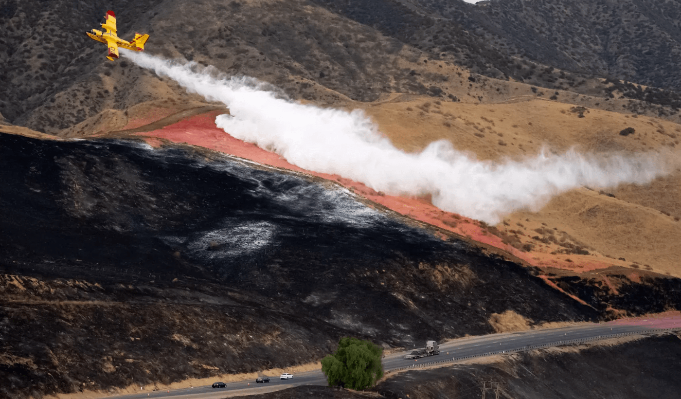 ​危险热浪在美国西部蔓延 8个州46处野火正燃烧