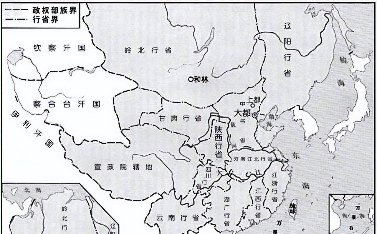 从成吉思汗到元朝期间,中国版图有何变化?_地区_汗国_包括