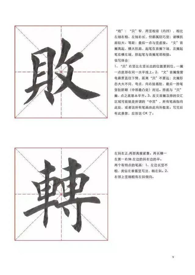 楷书常见字结构逐字精讲_微信_书画_艺术品