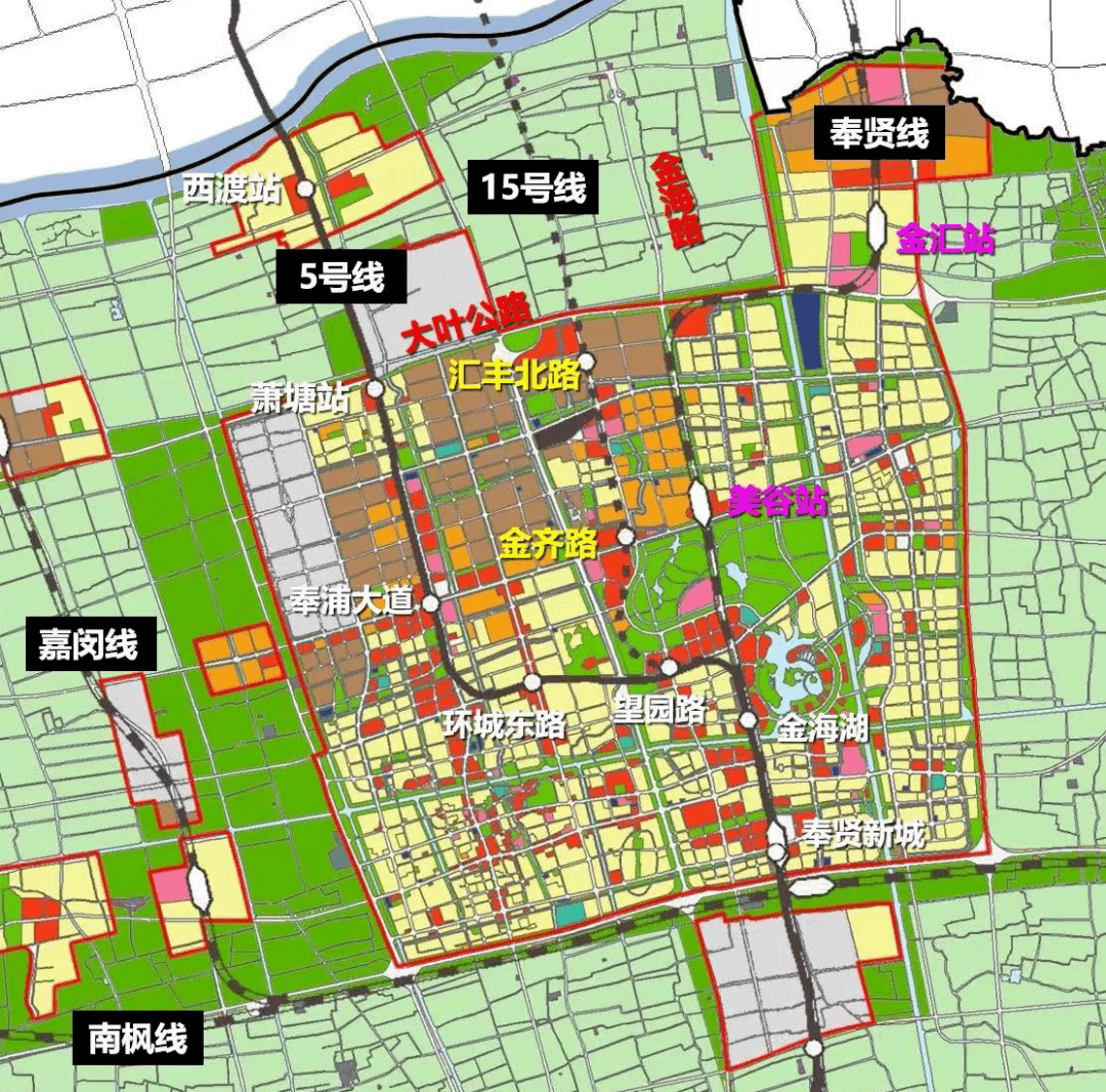 自三林南出发,一路向南,经过奉贤金汇,南桥大居抵达海湾大学城,目前