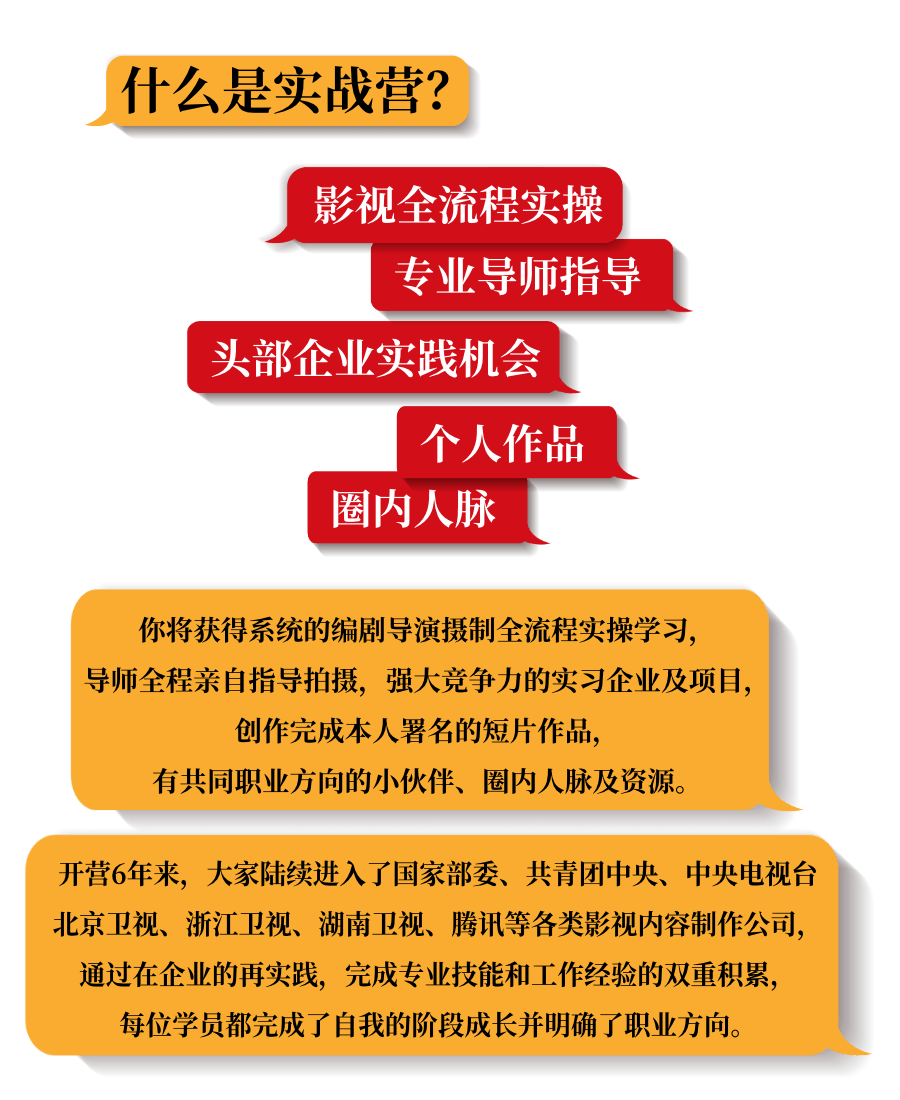 中传东方2022年秋季实战营报名开启_作品_电影节_实习