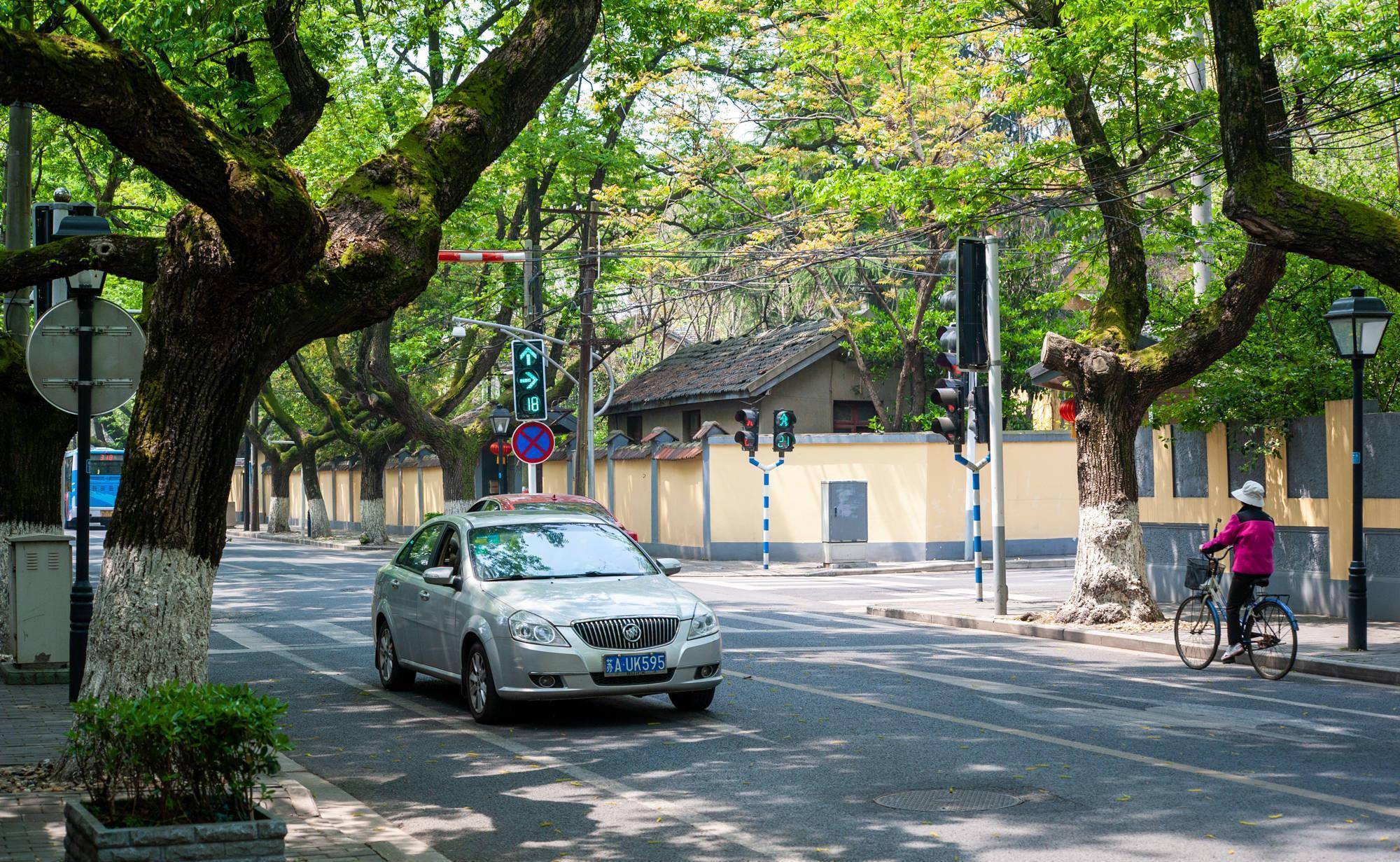 相比南京热门的旅游景点,颐和路给人的感觉更为安静,这里没有络绎不绝