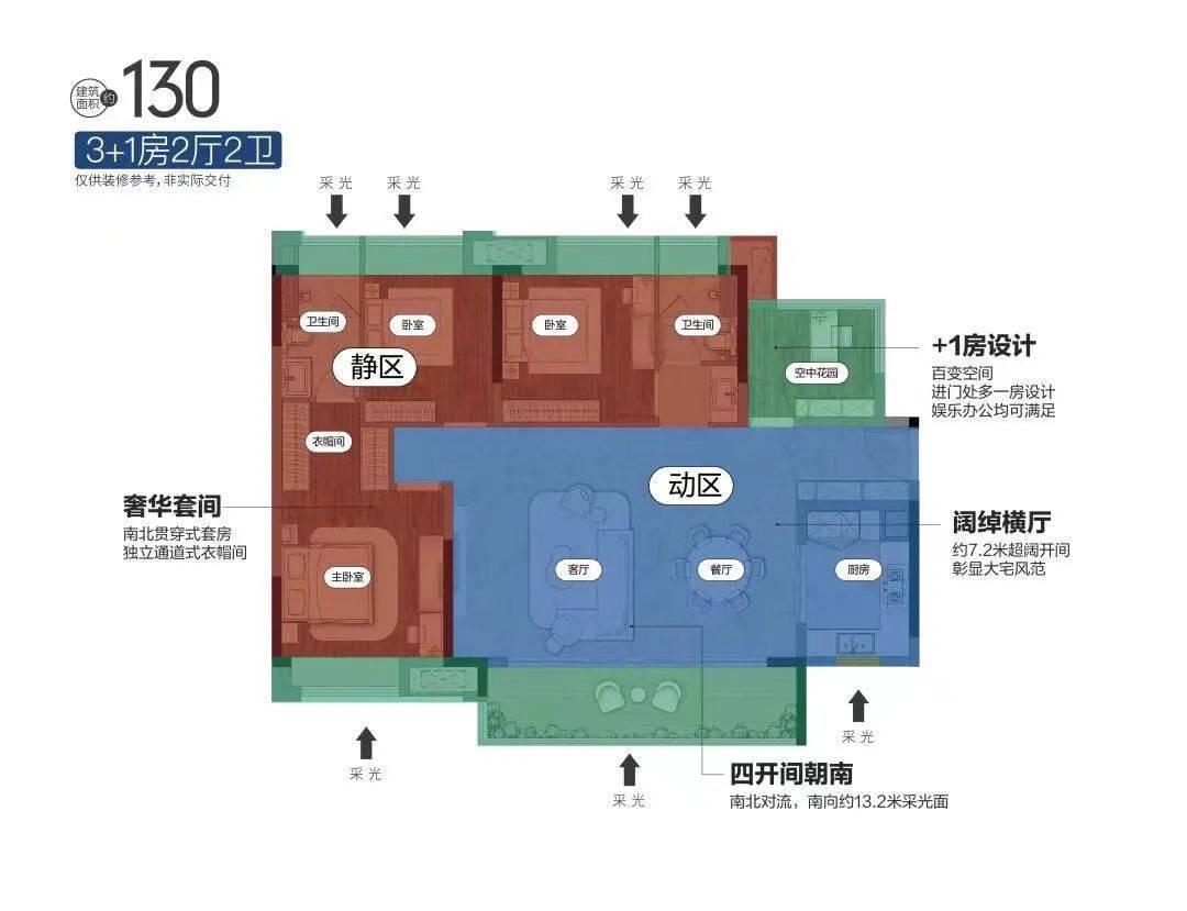 左右滑动查看更多项目样板房实景图尤其是建面约225㎡户型的阳台,连续