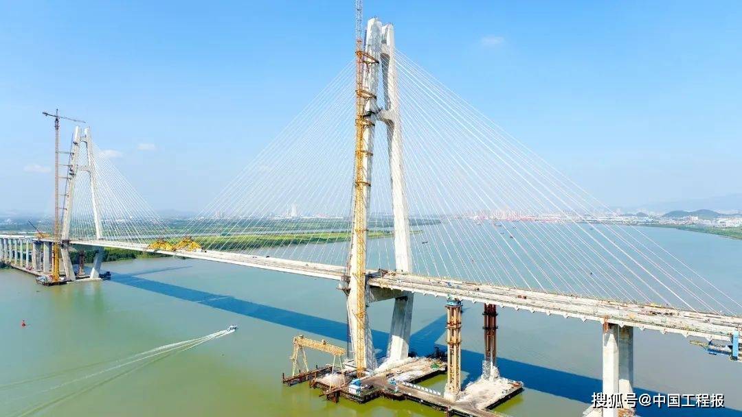 "新会第一大桥—银洲湖特大桥主桥贯通_施工_项目_工程