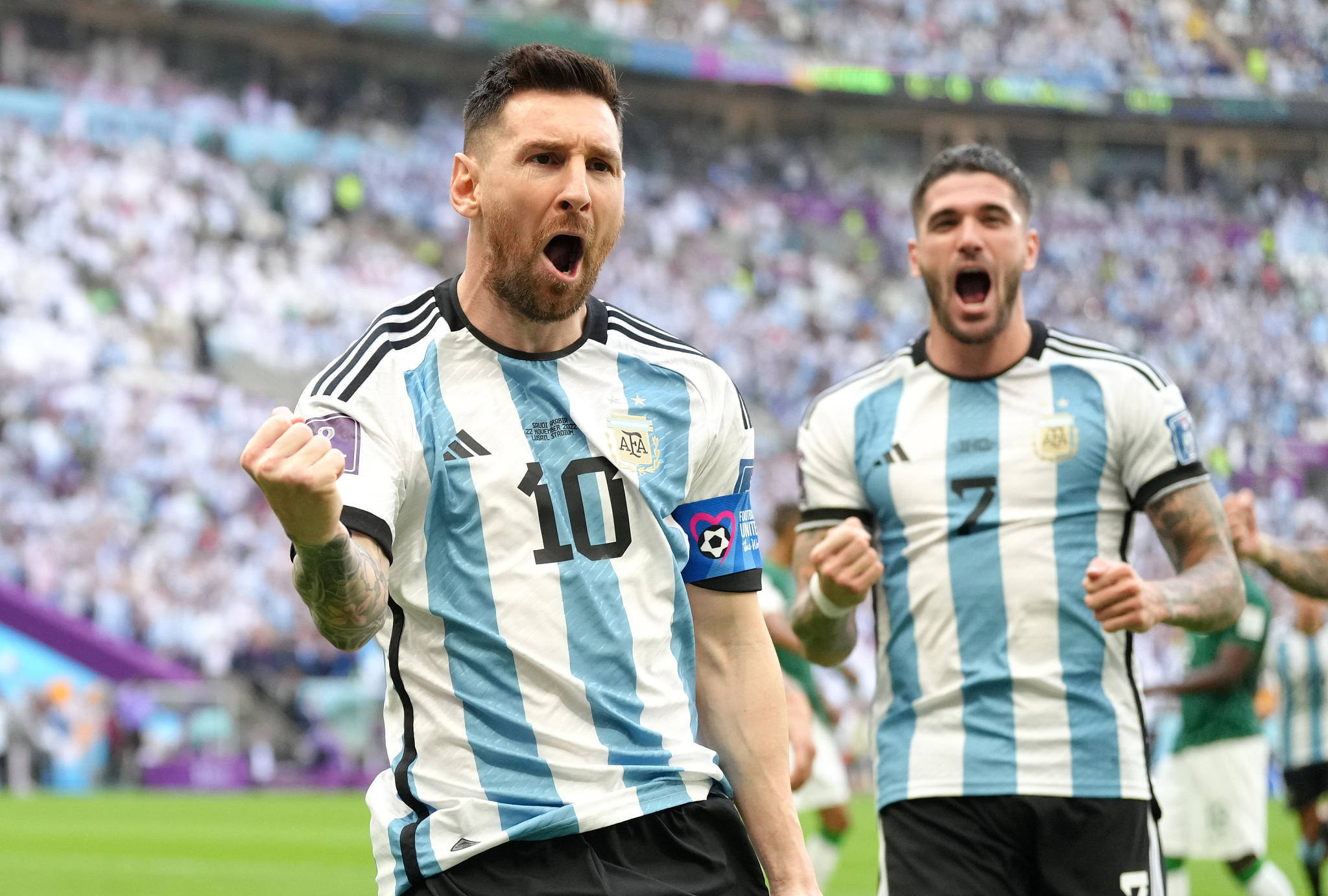 阿根廷美洲杯录像（原创
            球迷锐评阿根廷1-2沙特：小头一低，里奥梅西？国足能赢阿根廷）