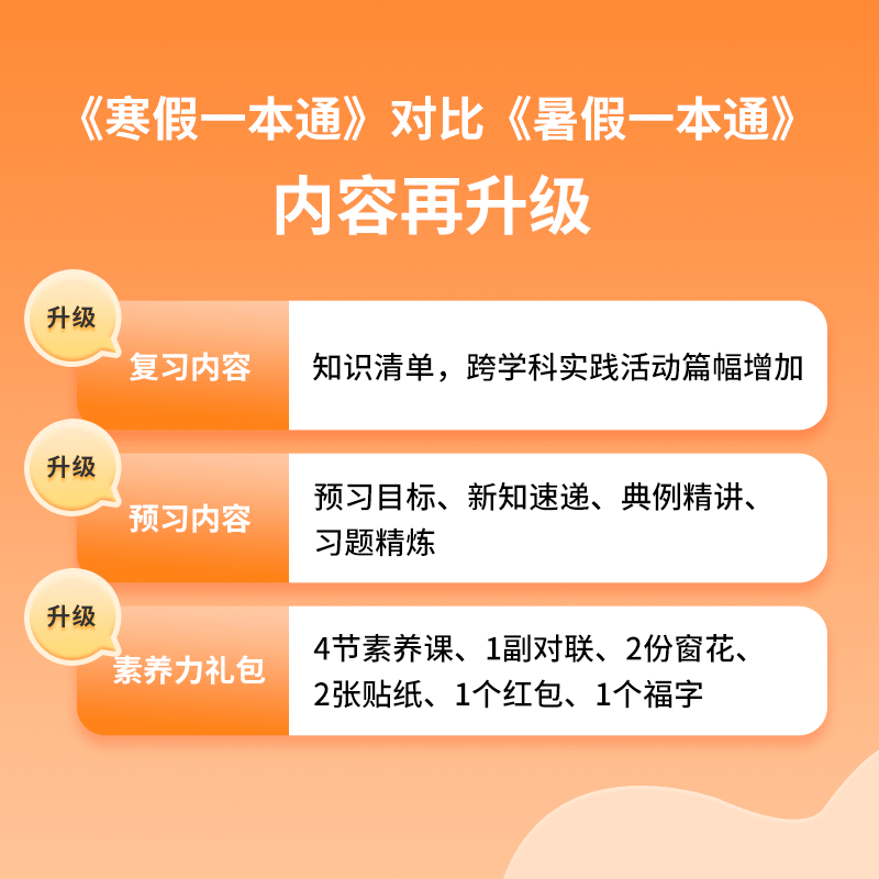 全网爆卖的《猿辅导寒假一本通》，提早囤好，寒假进修不愁，还送期末复习卷