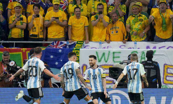 阿根廷击败澳大利亚 梅西里程碑之战率先破门 进球超越C罗老马