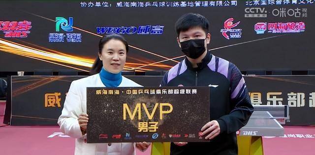 樊振东再创纪录,单打胜率100,获得mvp!_马龙_乒超_联赛