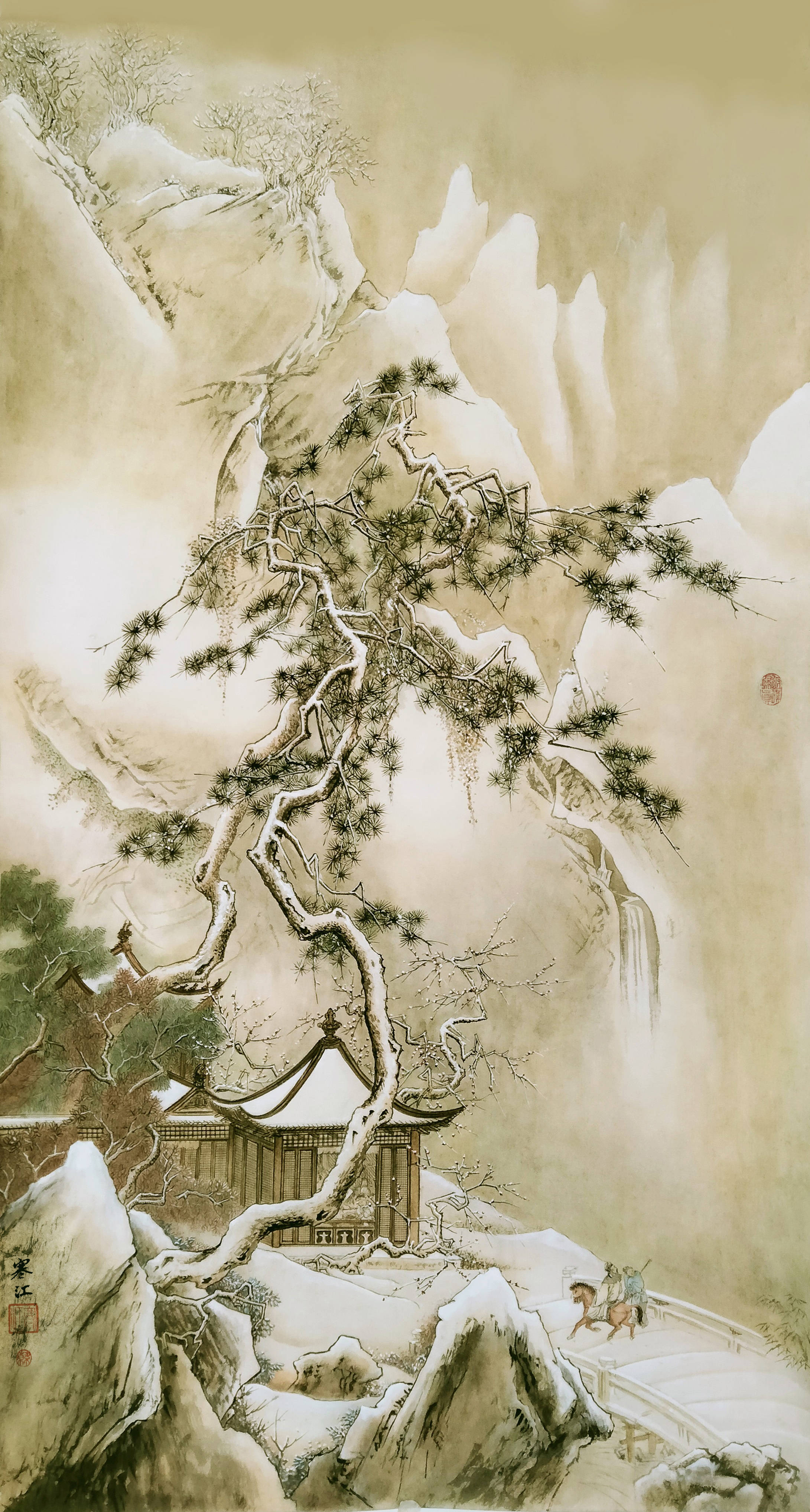 界画寒江---借古开今，师法天然