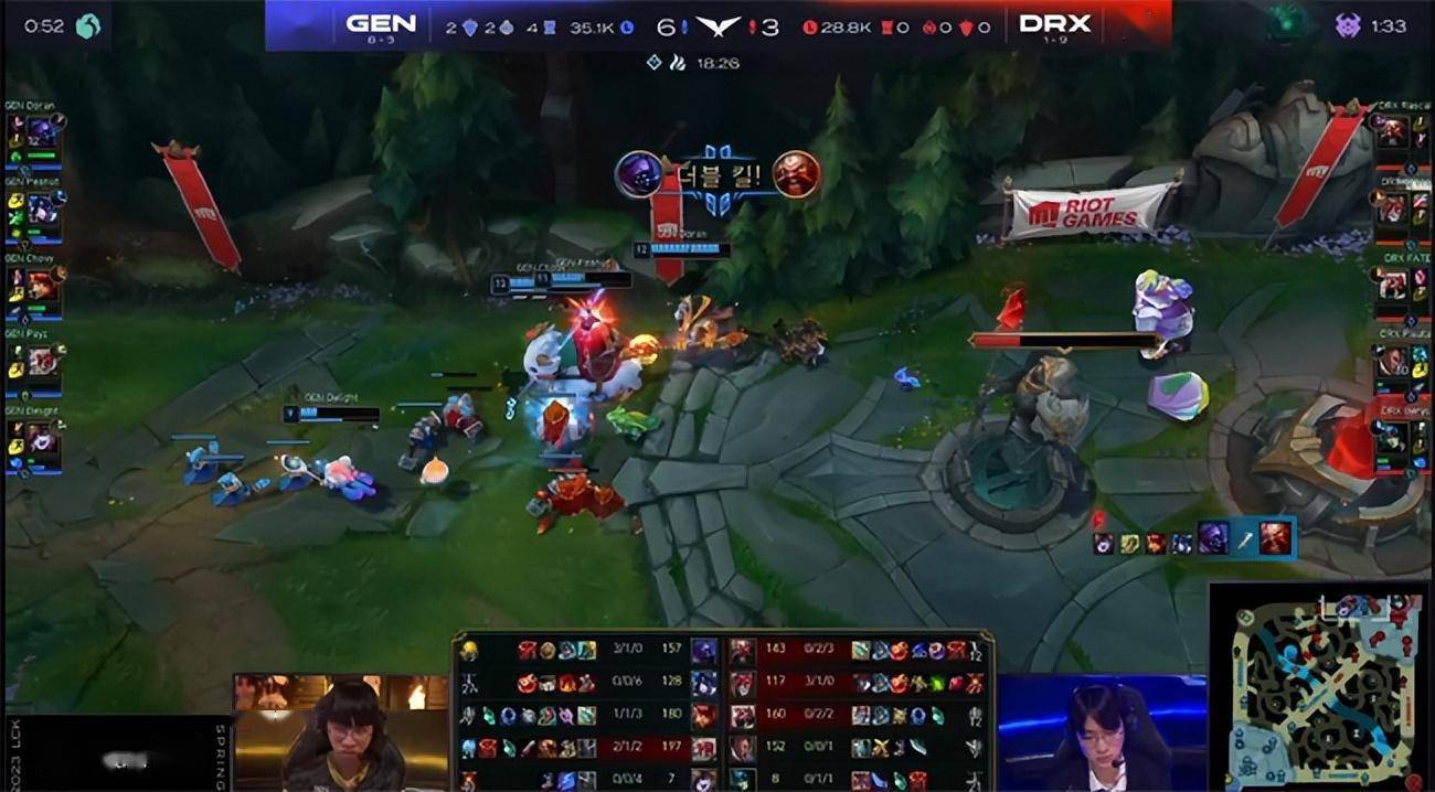 LOL-LCK：Chovy安妮闪现开团秒杀“卢娜”，GEN 2-0横扫DRX