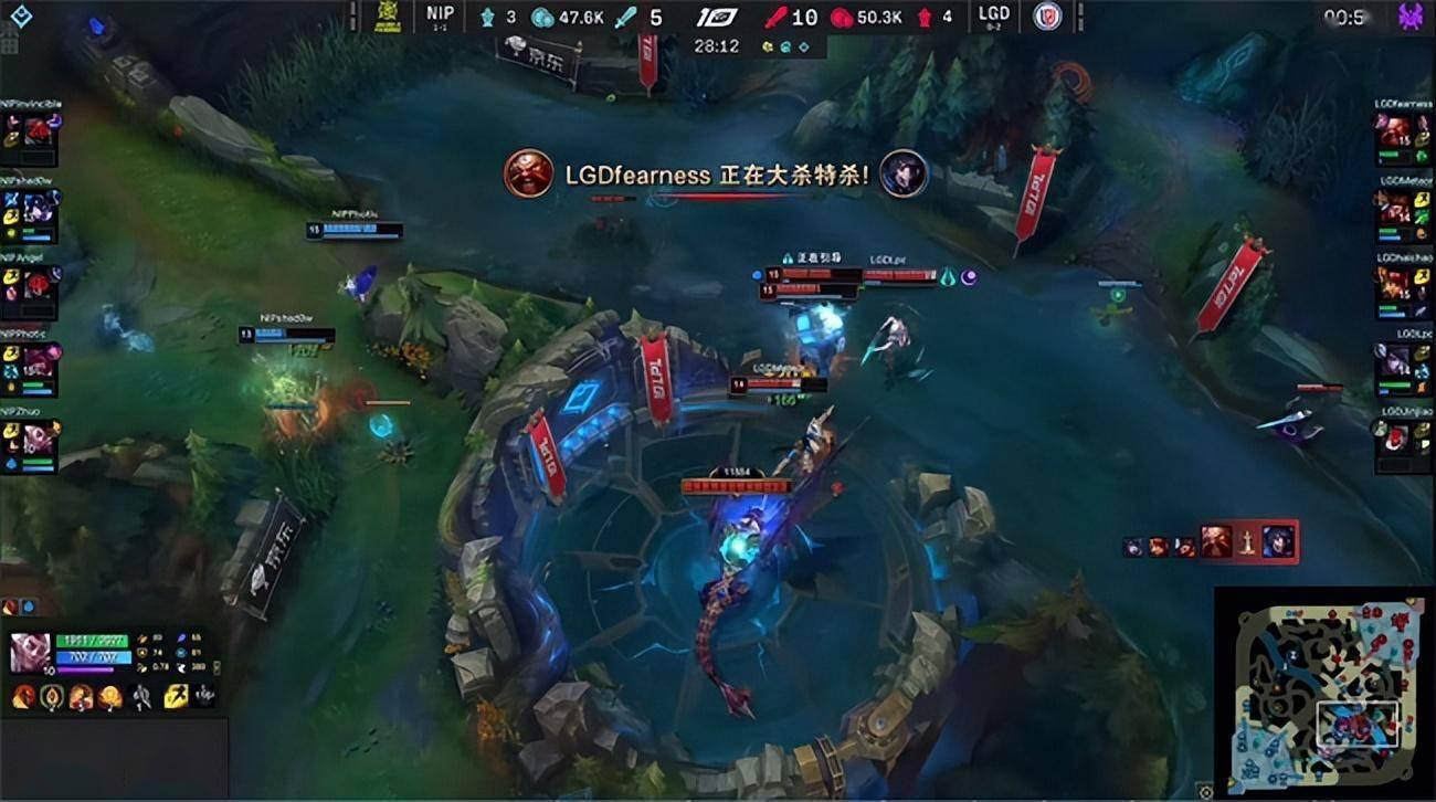 LOL-LPL：Photic金克丝大招怒抢大龙，NIP让一逃二LGD解锁两连胜