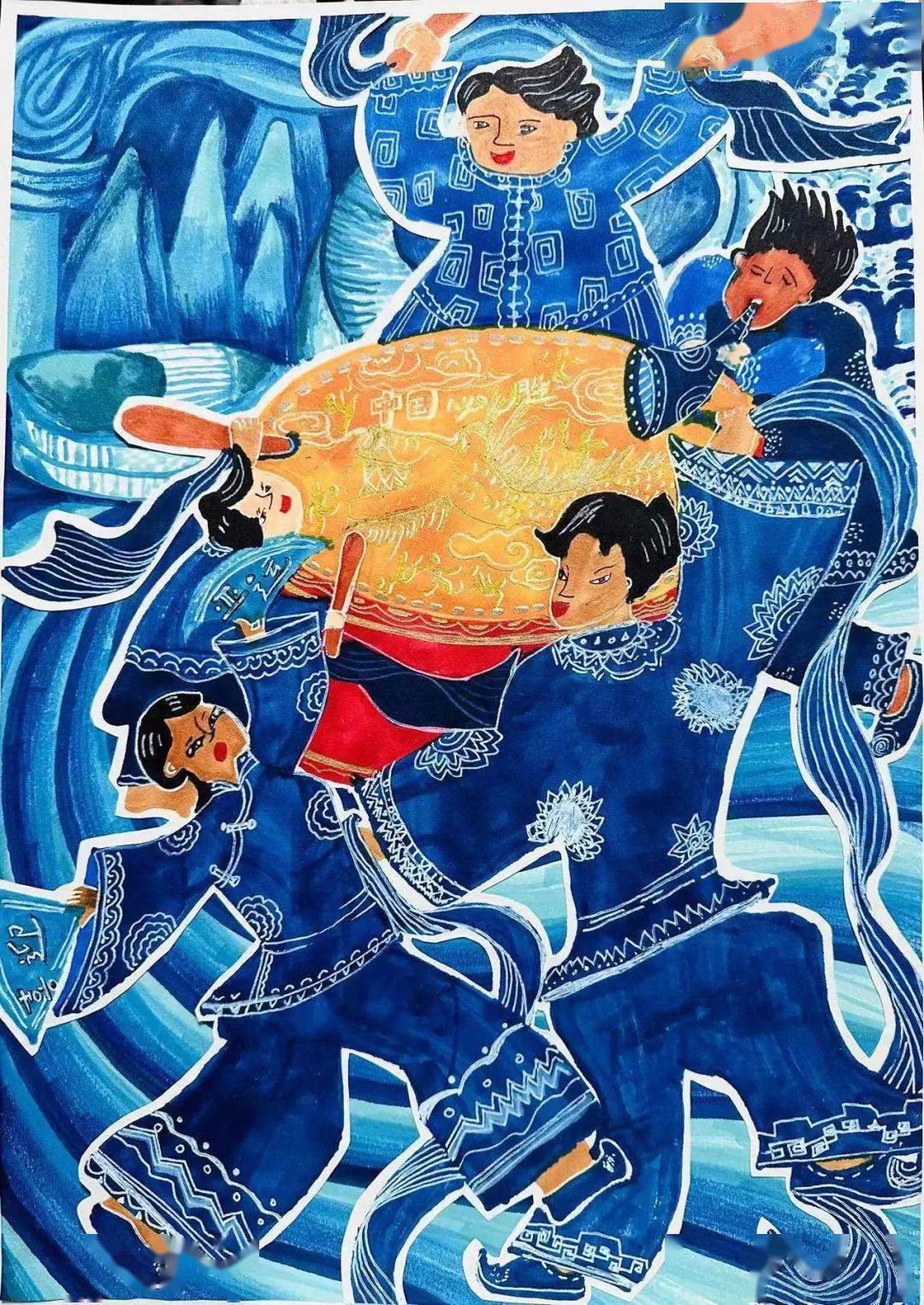 博鱼中国3000多幅少儿创意绘画作品 为亚运送上斑斓祝福(图2)