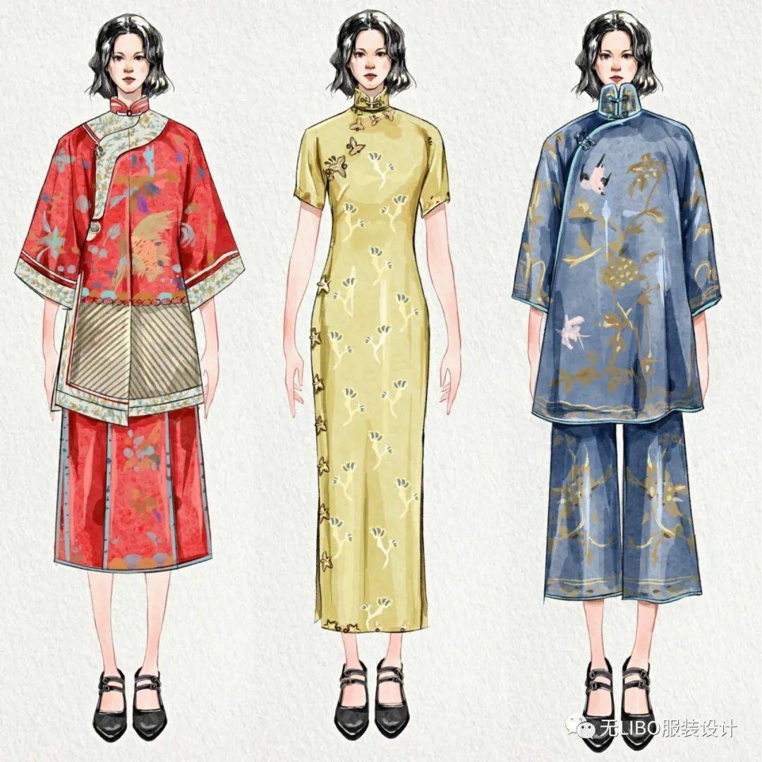 中国旗袍-服装设计效果图160款!插图4