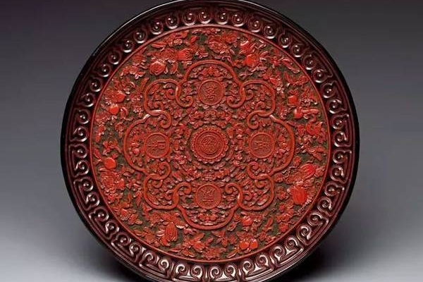 中国清時代剔红 貴重品 古美術 DE496B8-4