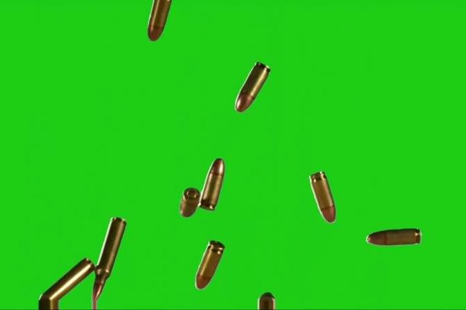 绿幕视频素材子弹