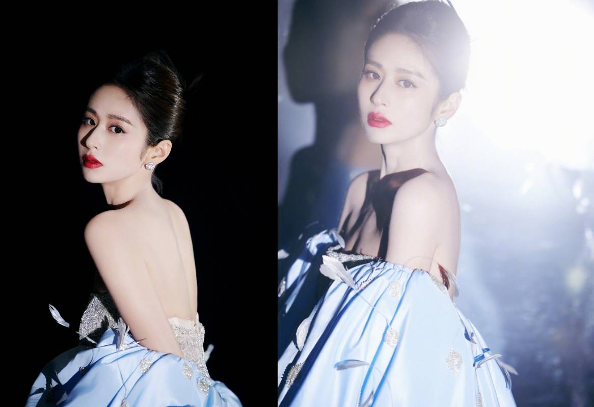 2023爱奇艺尖叫之夜颖儿礼服20斤重