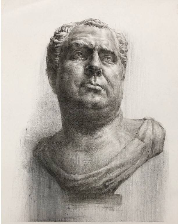 素描雕塑石像练习