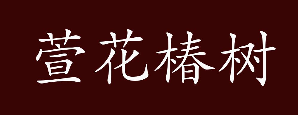 萱花椿树的出处,释义,典故,近反义词及例句用法   成语知识