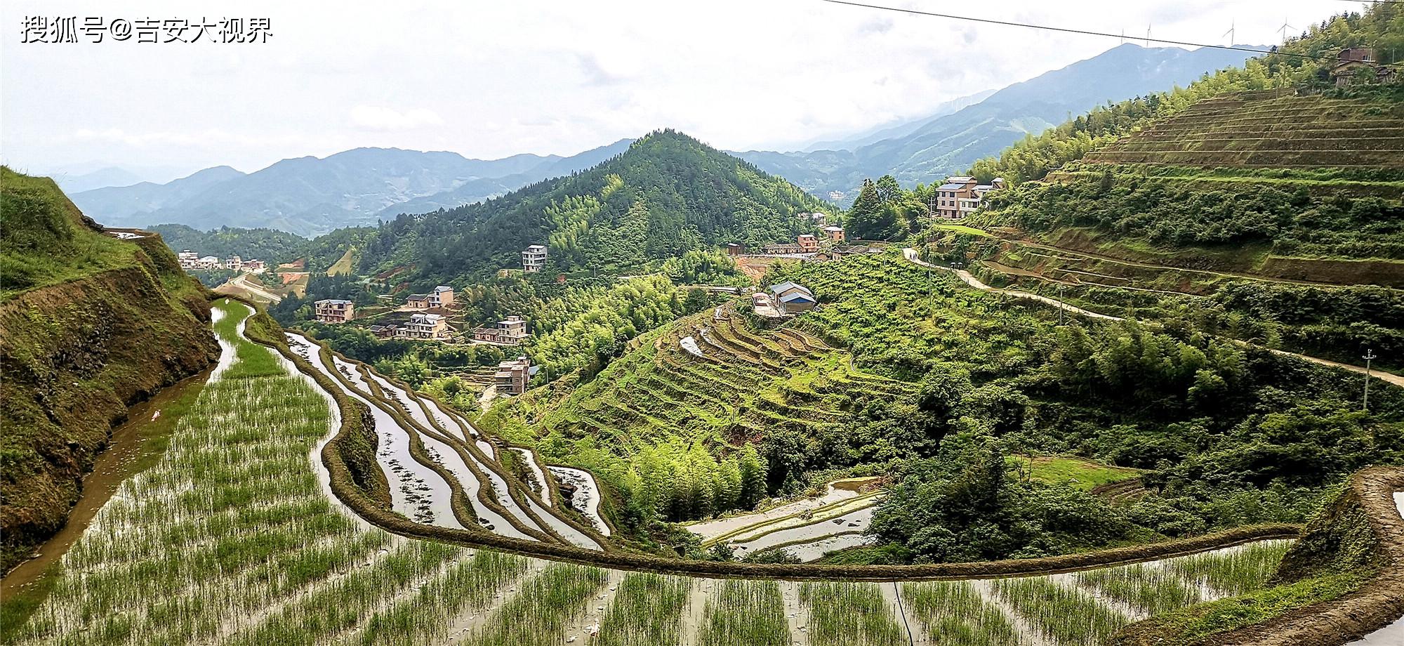 吉安视觉遂川县桃源梯田风景如画山水田园皆成景