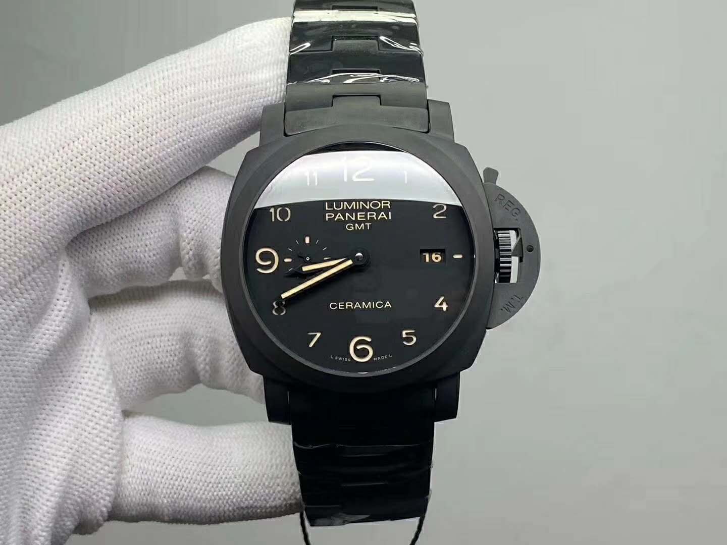 "全黑陶瓷腕表"沛纳海pam438黑暗骑士详情讲解!