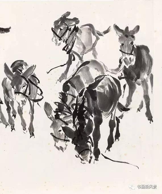 黄胄《百驴图》局部