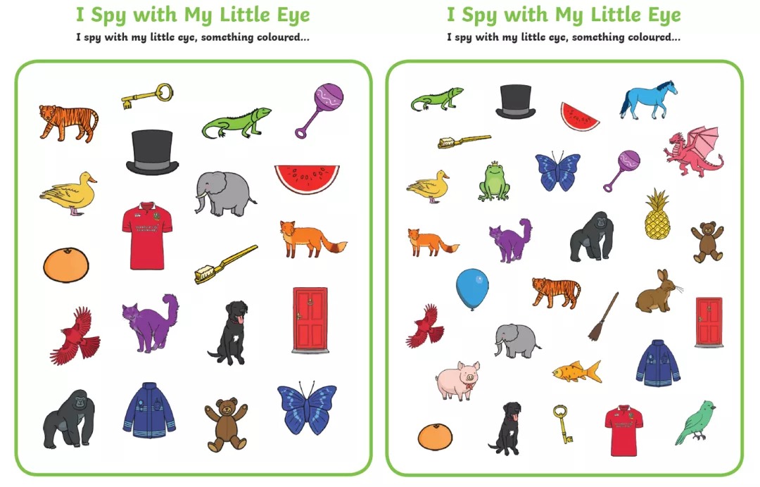 推荐美国家喻户晓的游戏i spy,全面提升孩子的观察力和专注力