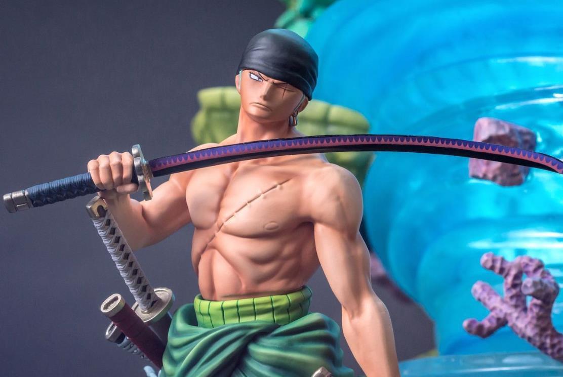 索隆黑绳大龙卷手办有龙价值两万没龙只值一万