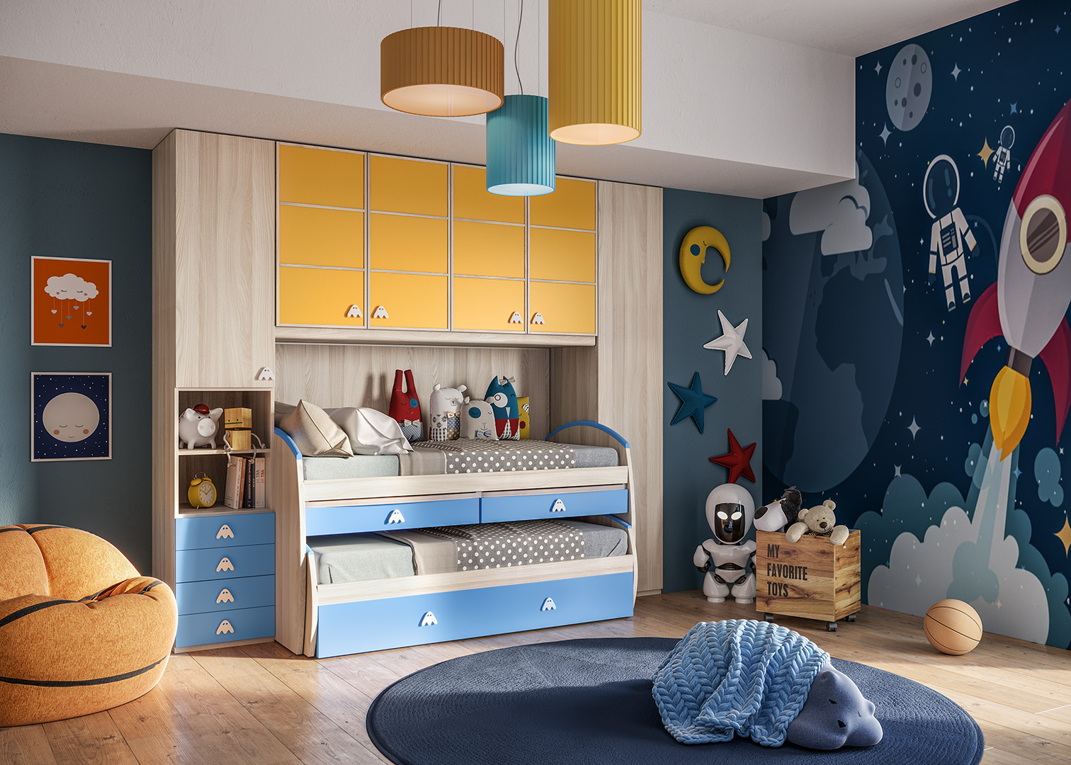 意大利giessegi青少年学习房,颜值在线,f4星标准安全可靠-好用意大利