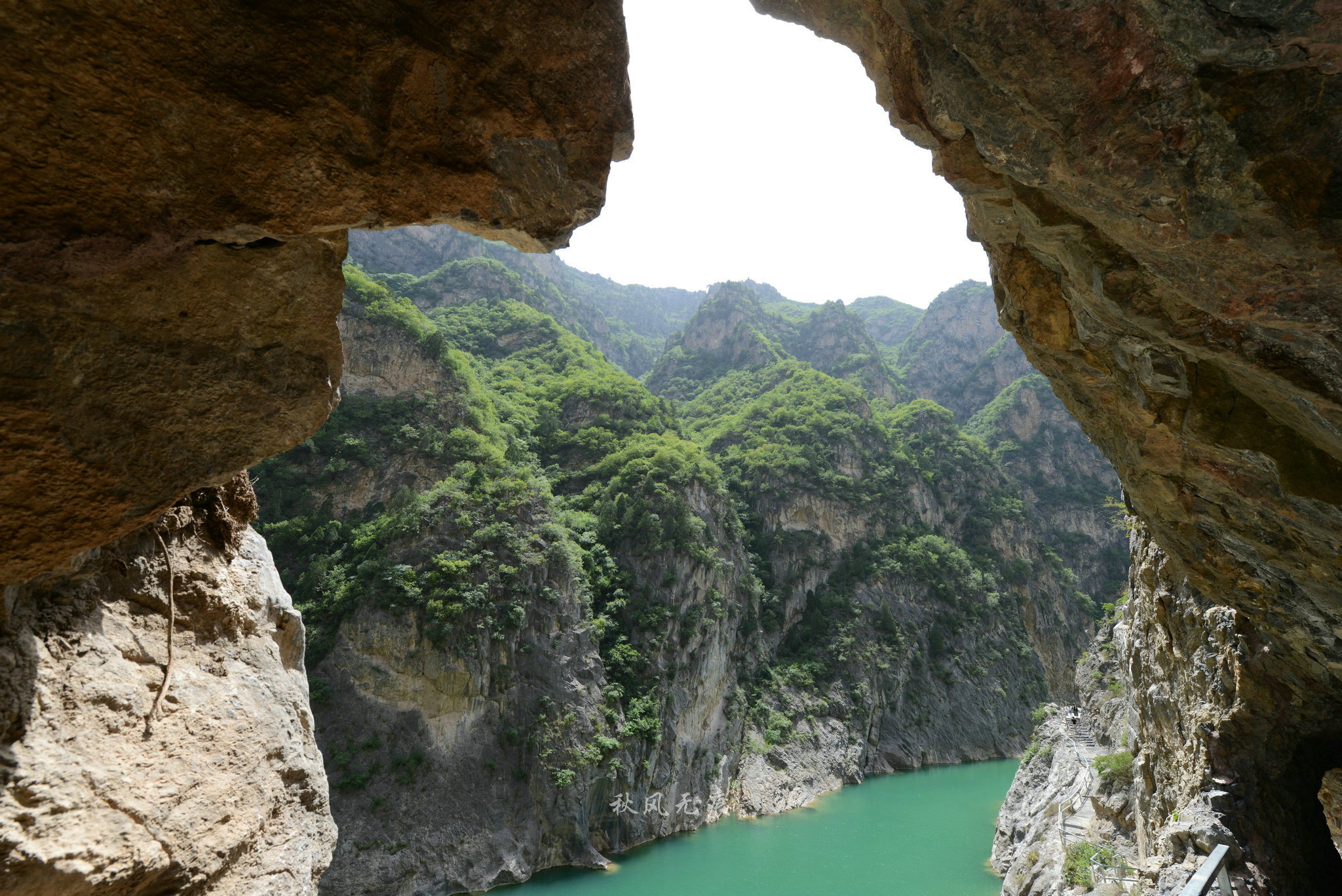 原创碧水青山郑国渠泾河大峡谷颠覆对关中北山印记