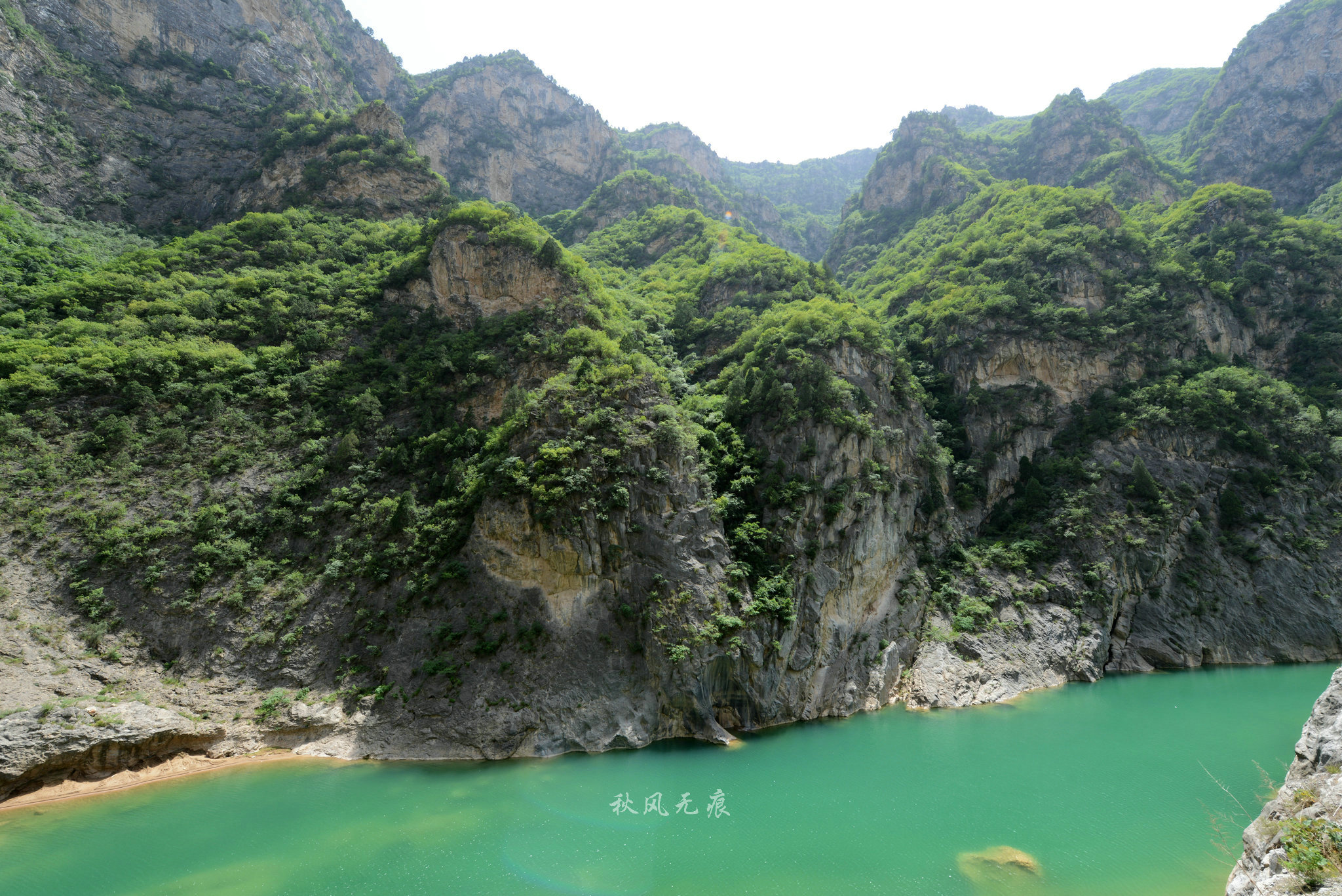 原创碧水青山郑国渠泾河大峡谷颠覆对关中北山印记