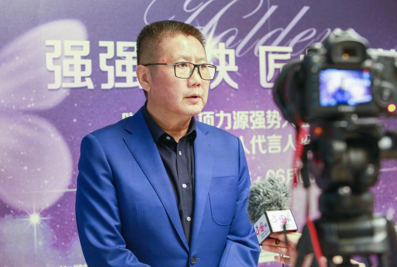 联合丽格董事长李滨先生现场接受媒体采访
