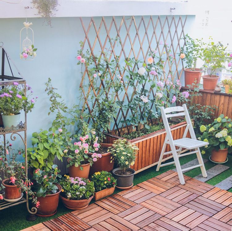 原创90后妹子改造15㎡花园露台,打造一个美丽舒适的顶层空中花园