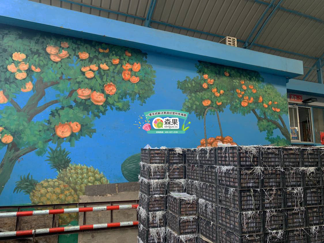 见过那么多的墙绘,果蔬市场涂鸦墙你有见过吗?
