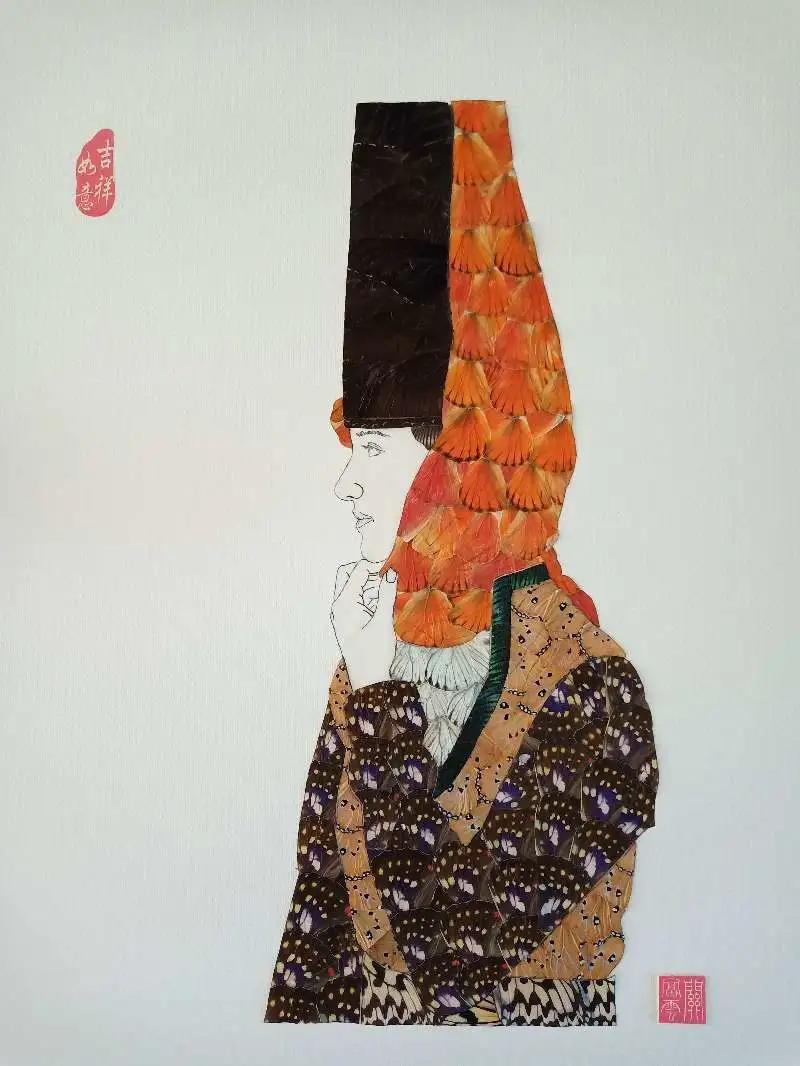 你我身边的非物质文化遗产代表性项目——吉木萨尔县 蝶翅画粘贴技艺