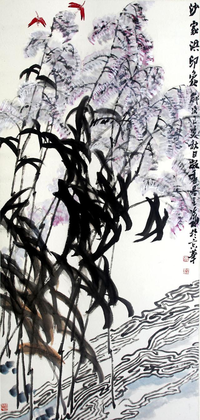 写意花鸟形神俱备著名画家冷冰作品欣赏