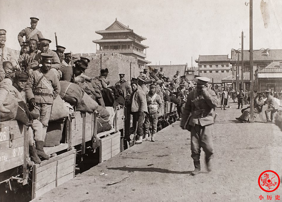 前门火车站的北洋新军.