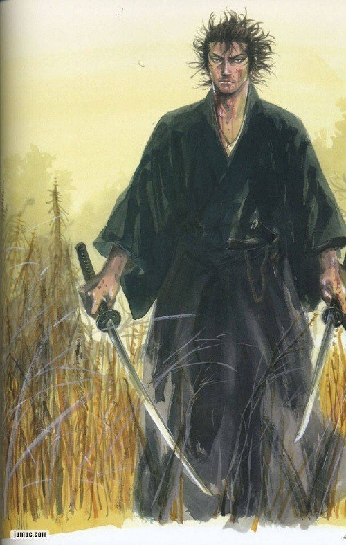 (浪客行:宫本武藏)宫本武藏继续修炼,在五十岁左右练成了使用大小两刀